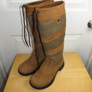 Dublin River Boots III Waterproof Leather Country Horse Tall Riding Boot 8.5